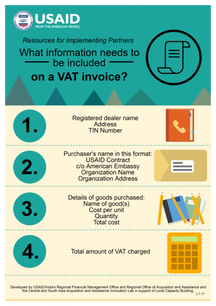 What information needs to be included on a VAT invoice?