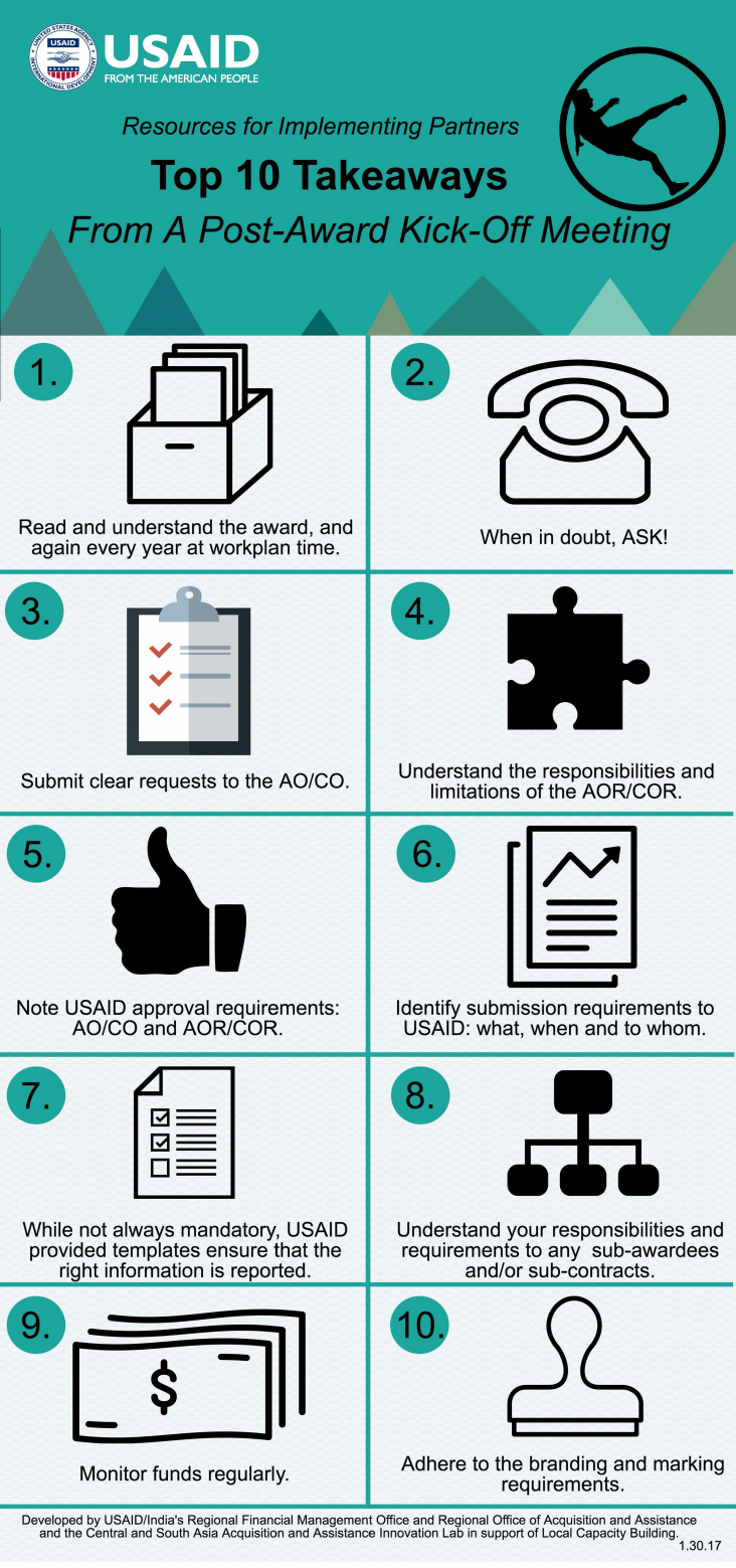 Infographic: Top 10 Takeaways From a Post-Award Kick-Off Meeting - Page 1
