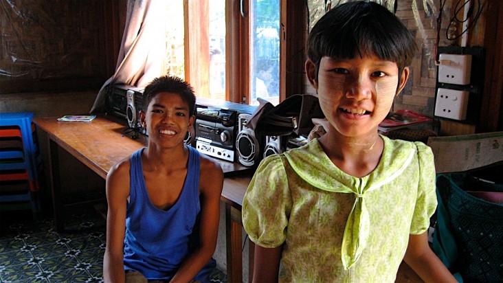 Students in a school in Mingun, Burma, a village just north of Mandalay.