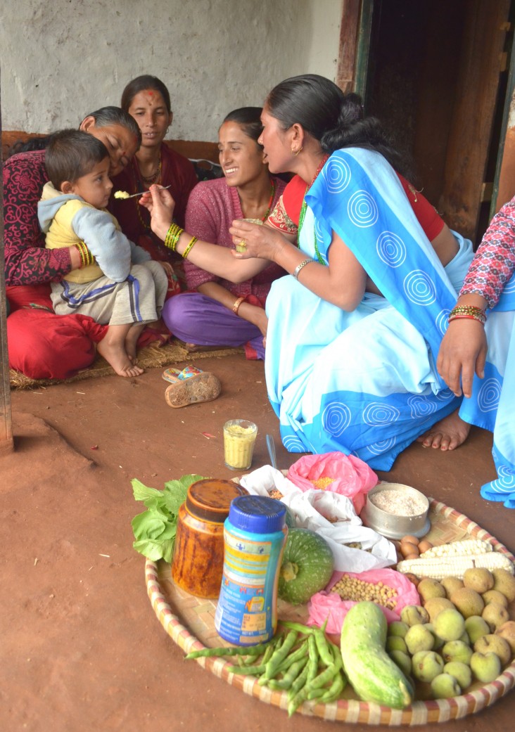 Nepal’s 50,000-plus female community health volunteers play an integral role in promoting Suaahara’s health services.