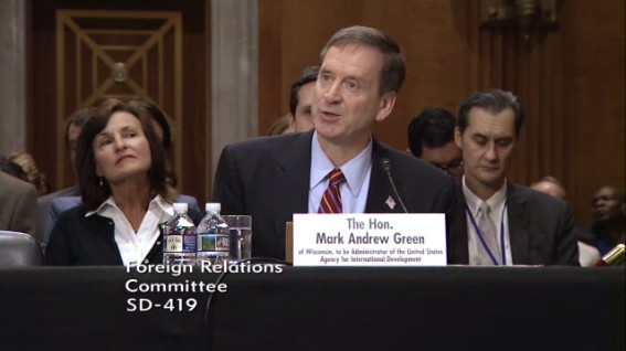 Click to view video of Ambassador Green's testimony.