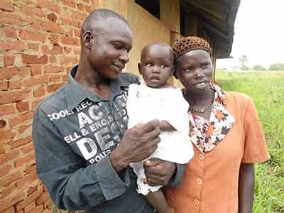 A family in Lira, Uganda that has successfully participated in the REAL project.