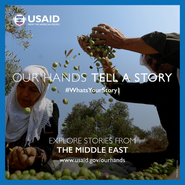 Our Hands Tell A Story:  Explore stories and videos from the Middle East. Credit: Alaa Badarneh / USAID