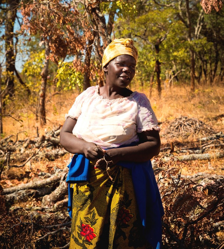 Endwina Kalunga was one of the first women involved in the BioCarbon Partners Trust’s project.
