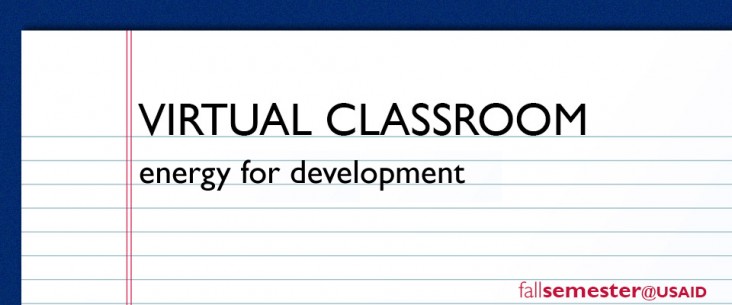 Virtual Classroom: Energy for Development