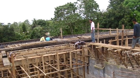 A construction site for the water storage reservoir in Puerto Princesa City Water District built through the PWRF