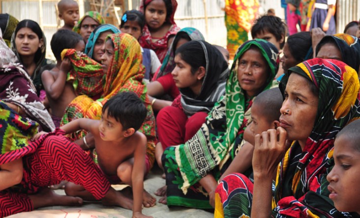 A community action group in Lakhai Upazila, Bangladesh, meets monthly to discuss health concerns around pregnancy.