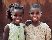 Photo of two girls in Malawi