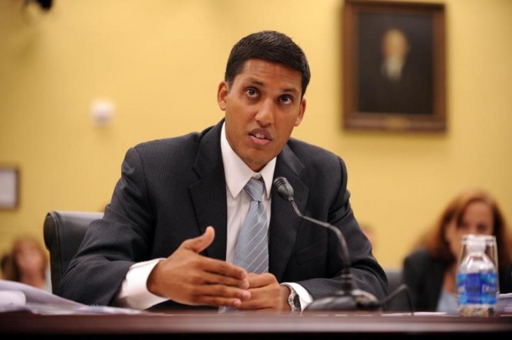 USAID Administrator Raj Shah testifying on the Hill. 