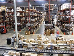 Essential HIV and AIDS medicines and supplies flow through this SCMS warehouse. 