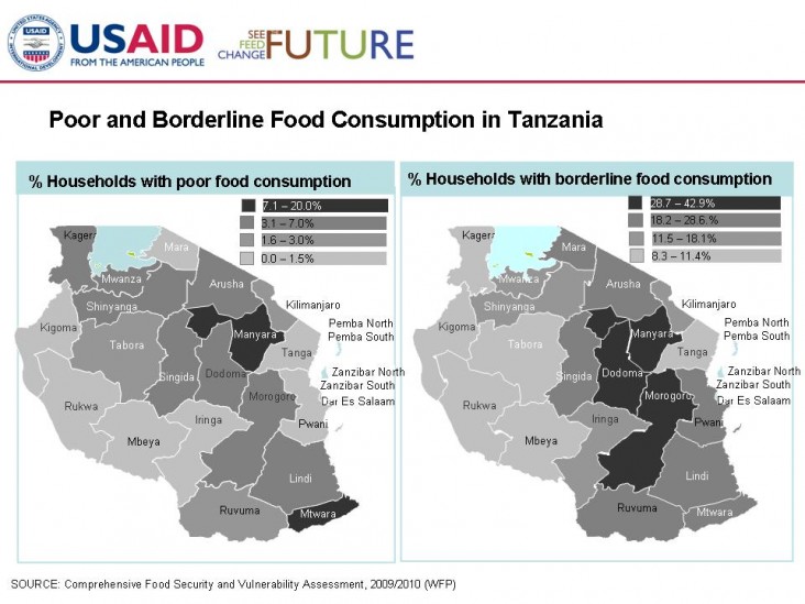 Poor and Borderline Food Consumption in Tanzania