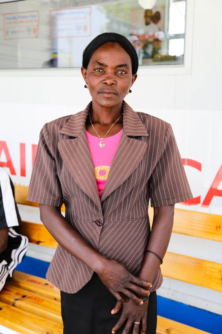 Helena Leo is a regular client at the Oshikango DOT point. She has just received news that she is finally TB-free. 