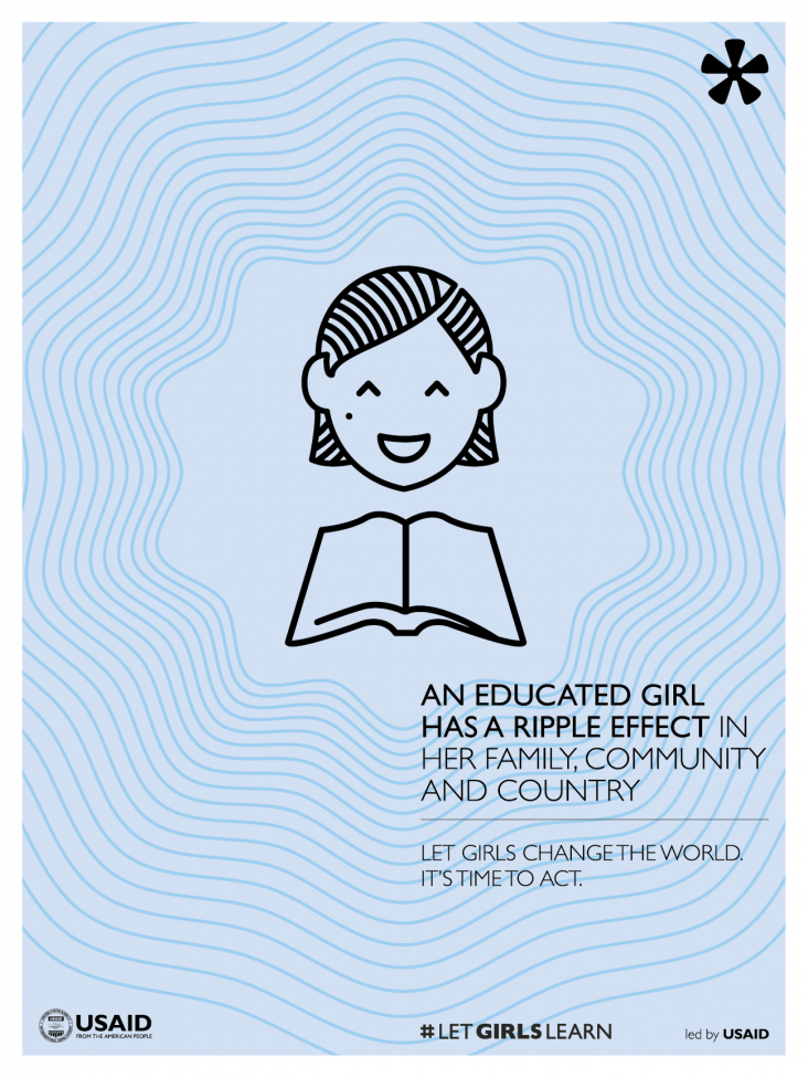 An Educated Girl Has A Ripple Effect - Click to download infographic
