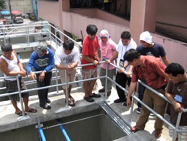 City of Manila engineering office staff is trained on the operations and maintenance of the treatment plant