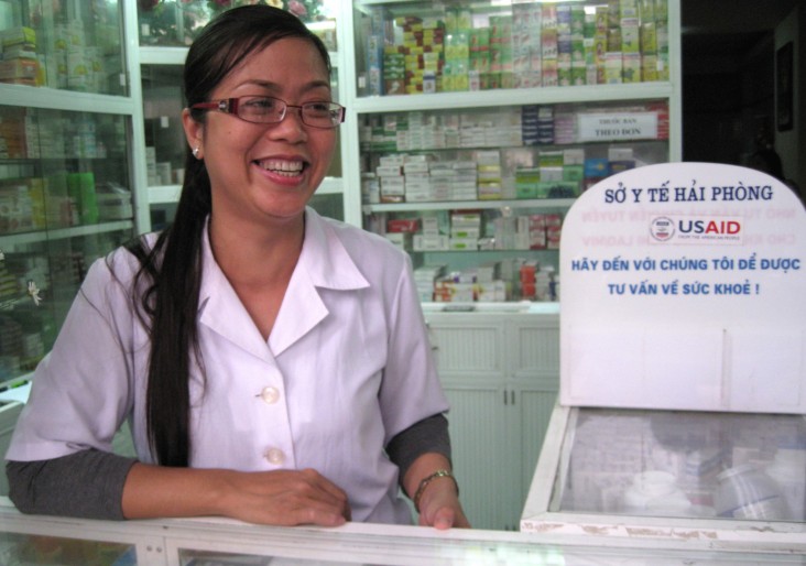 Pharmacies take part in TB referral services with support from USAID.
