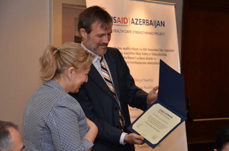 A member of parliament is recognized for her support to the project