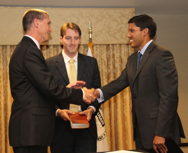 USAID Administrator Rajiv Shah swears in Jeffrey Ashley