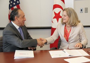 Today, the United States and Tunisia signed a loan guarantee agreement which will allow Tunisia to access up to $500 million in 