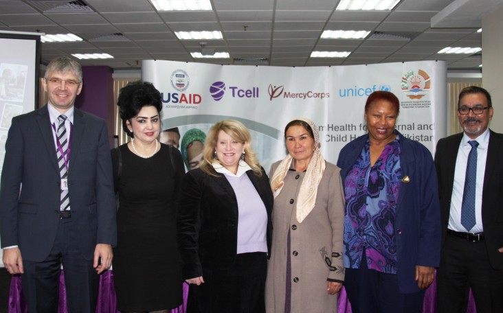 U.S. Government, Mercy Corps, and TCell Launch Tajikistan’s First Health Messaging Service