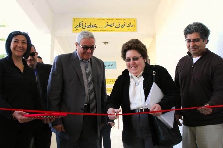 Ribbon cutting with Dr. Anne Patterson, USAID Deputy Mission Director