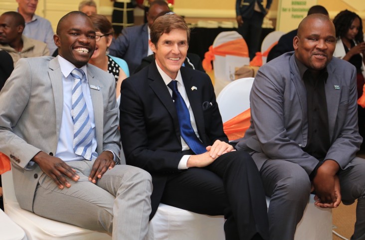 Officials at closing ceremony of USAID/Botswana’s Maatla project