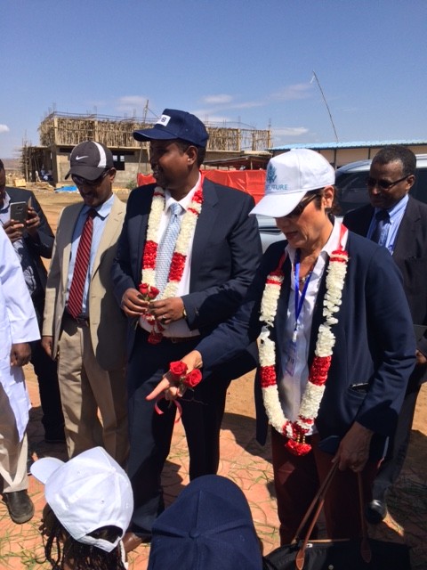 Ambassador Haslach joined the Somali Regional State President Abdi Mohamud Omar to open the new Jijiga Export Slaughter House an