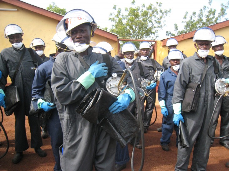 USAID Ghana Launches the 2014 Indoor Residual Spraying Program to Fight Malaria