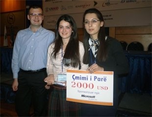 Winners of 1st Microsoft Imagine Cup Competition in Albania 