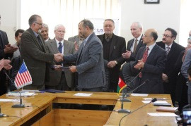 USWDP and Kabul Medical University Sign Letter of Agreement for Bio Medical Engineering Technology Program