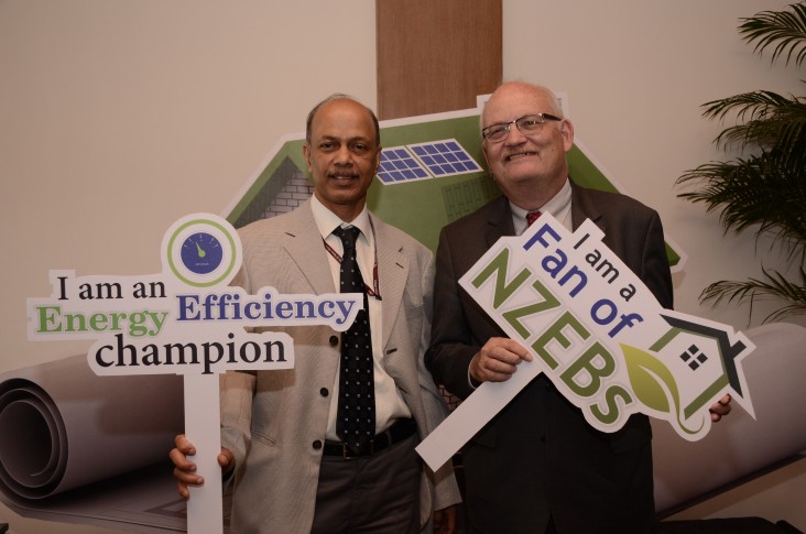 Mr. Pradeep Kumar Pujari, Secretary, Ministry of Power, and Ambassador Jonathan Addleton at the event. 