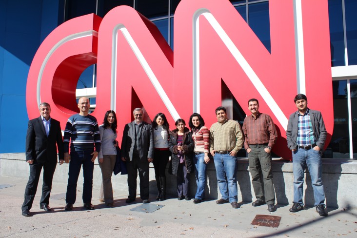 Azerbaijani Media Fellows visit CNN center in Atlanta