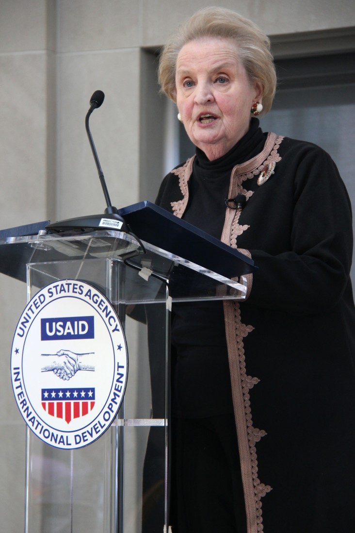 Dr. Madeleine Albright at the USAID Development Forum