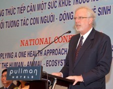 U.S. Ambassador David Shear speaks at the Vietnam One Health Conference
