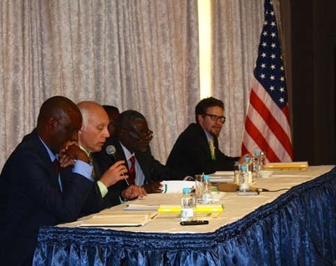 USAID/Zambia Mission Director Michael Yates offers remarks at the culmination event for the USAID-funded R&D program.