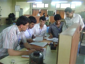 The Afghan post-graduates engaged in practical training.