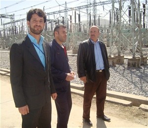 Ghulam Jailani, far right, is the manager of Kabul’s Chimtala Substation, the newest and largest in Afghanistan. The substation 