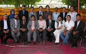 Graduates of the USAID Media Law Program pose for a group picture.