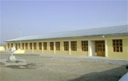 Goshta School after construction; eight classrooms accommodate 364 boys and girls