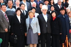 Members of public councils with former President of the Kyrgyz Republic Roza Otunbaeva after the Annual Conference of  Public Ov