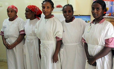 Nurse aids who work at Hamlin Fistula Center in Bahir Dar, Ethiopia.