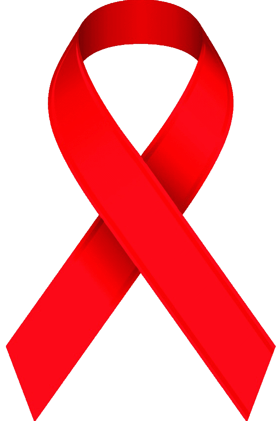 HIV/AIDS awareness ribbon, solidarity symbol of people living with HIV/AIDS.