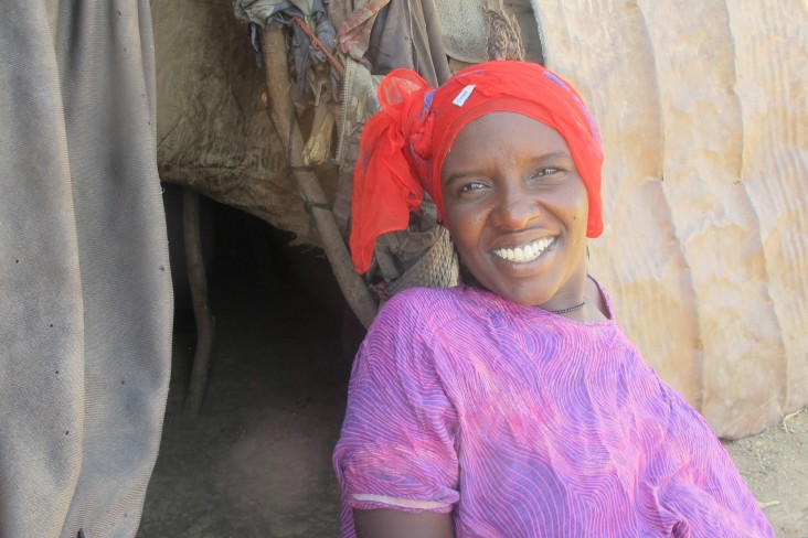 Sofiya Muse Omer now has access to clean, reliable water close to her home and a private latrine.