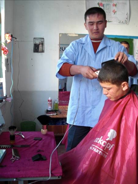 Tajikistan barber