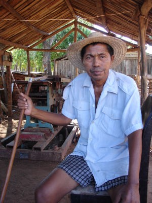 Feroce R in his workshop in southern Madagascar.