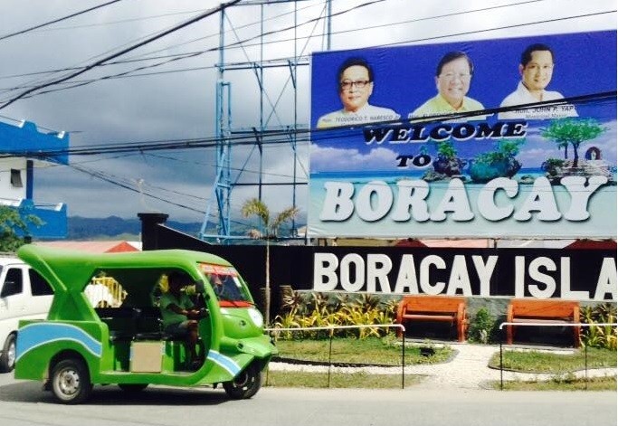 Electric tricycles are replacing gasoline-run tricycles on Boracay Island in the Philippines. 