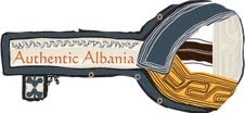 Authentic Albania key-shaped logo