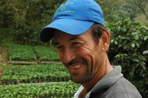 Juan Avendao is now growing lucrative organic coffee for export on land that was once used to grow coca.
