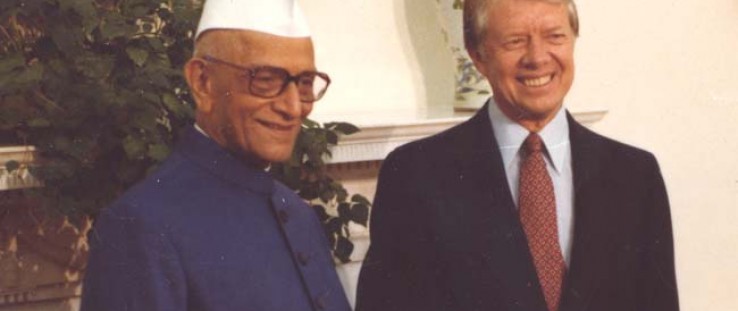 India Prime Minister Morarji Desai with U.S. President Jimmy Carter