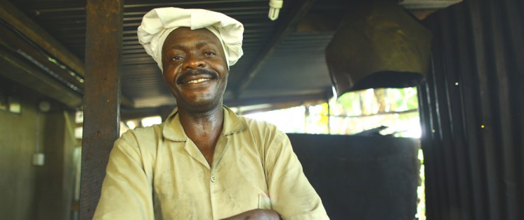 In Uganda, a USAID guarantee enabled an entrepreneur to receive a loan large enough to expand his business. 