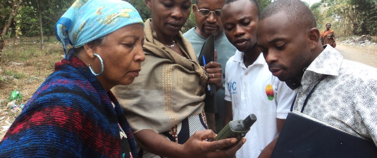 OSFAC provided training on field data collection using the Global Positioning System at the University of Kinshasa.